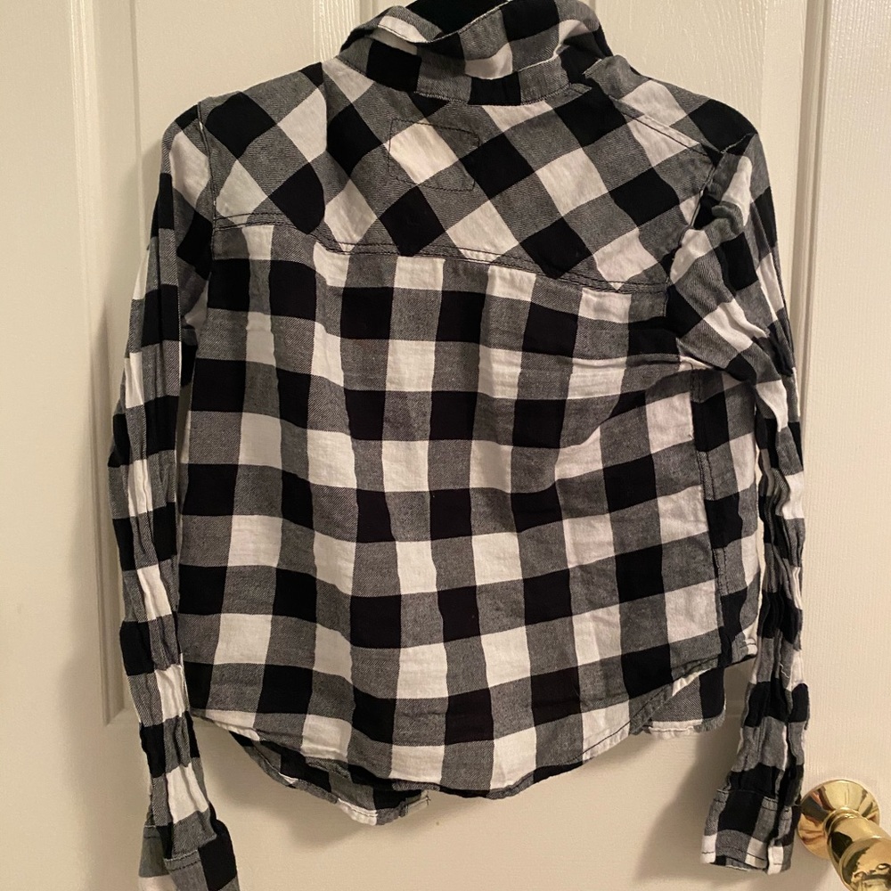Garage Black and White Flannel Shirt - Picture 4 of 4